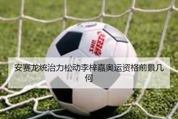 安赛龙统治力松动李梓嘉奥运资格前景几何
